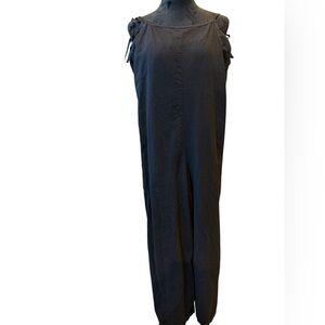 MissLook Black Wide Leg Jumpsuit Large Extra Large Cotton XL